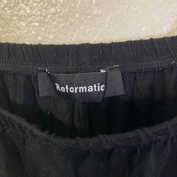 Reformation Black Tencel Crop Top Tank Size S - Picture 2 of 6